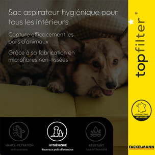 Lot de 4 sacs aspirateur Rowenta TopFilter Premium