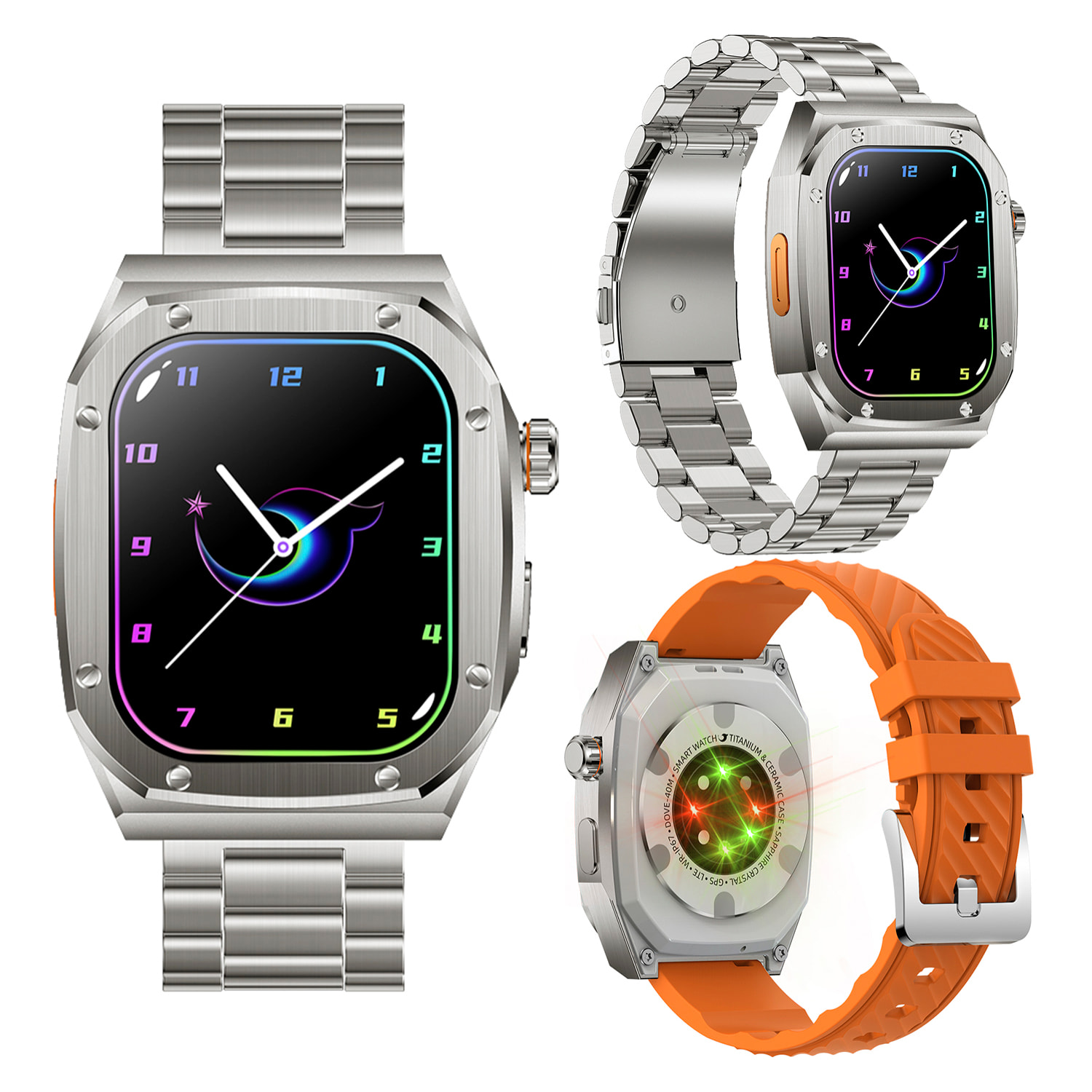 Smartwatch Z79 Max doble pulsera. Monitor de salud, tensión, etc. Modos deportivos, split screen, llamadas BT.