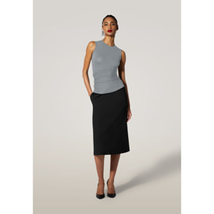 Top senza maniche The Crepe Jersey Top Sleeveles