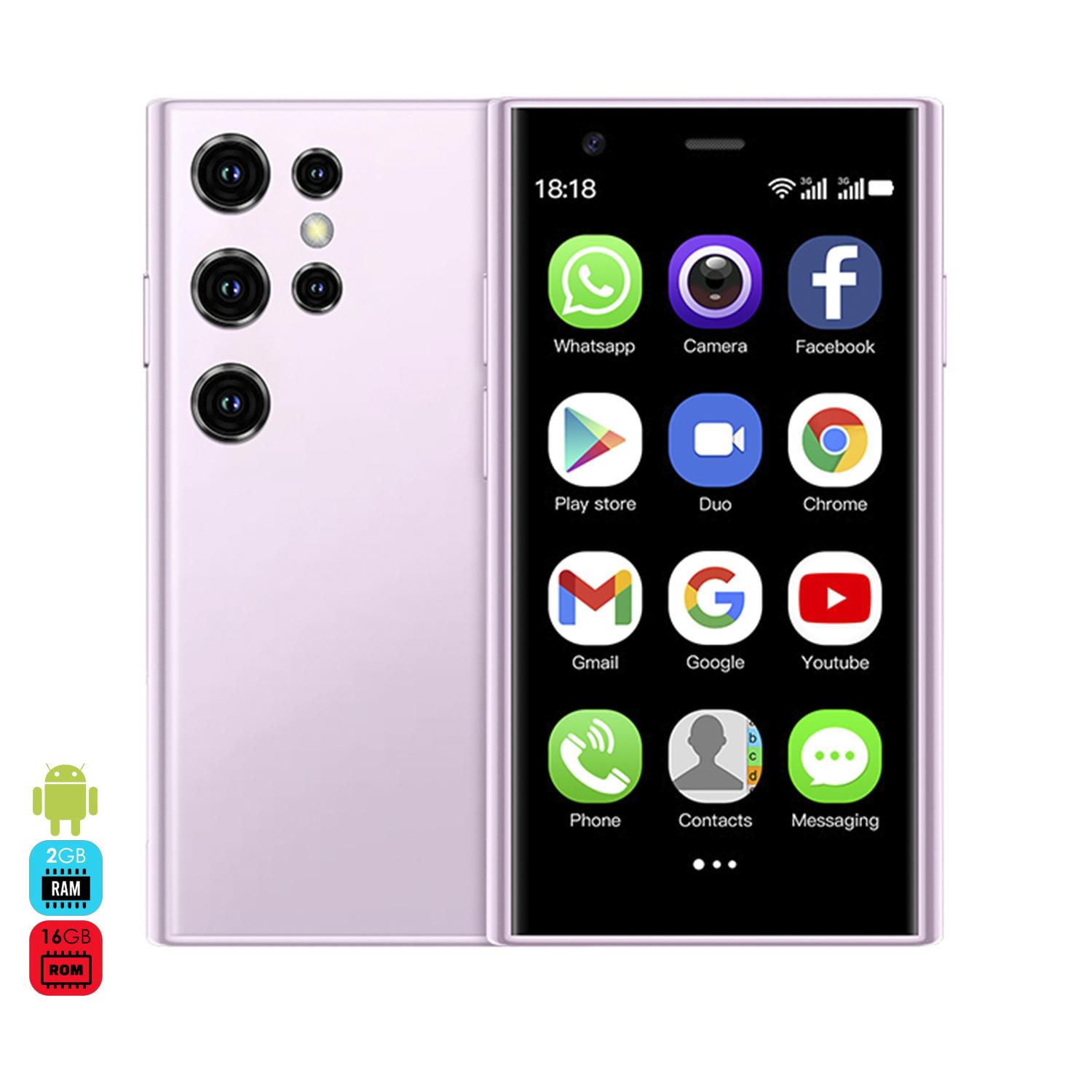 Mini smartphone S23 pro 3G, Android 8.1, 2GB RAM + 16GB. Schermo da 3''. Doppia scheda SIM.