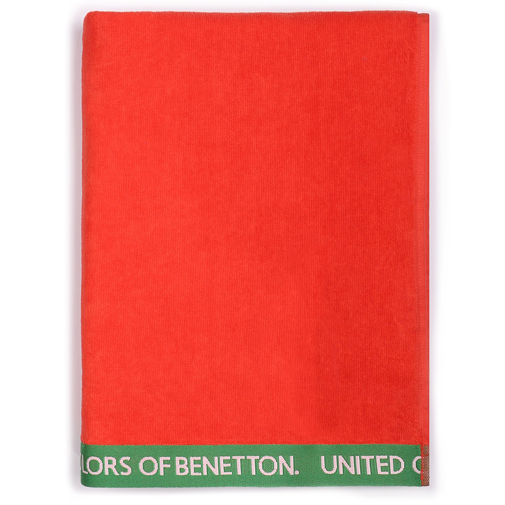 SET 2 TOALLA DE PLAYA 90X160CM 380GSM VELOUR 100%ALGODON ROJO  BENETTON