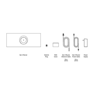 Routeur Wifi STARLINK Gen3 Flat