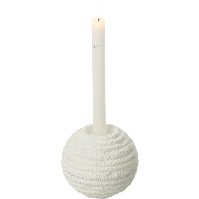 J-Line Chandelier Creta Rond Ciment Blanc Small