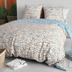 Parure Housse De Couette 3pcs 100% Coton 57 Fils ORIANE