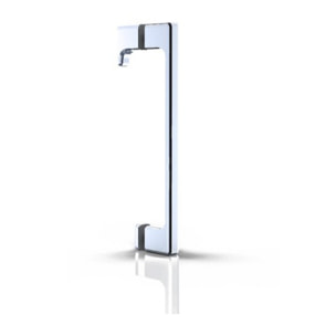 Tex Set complet Porte de douche coulissante verre transparent Easy Clean, glissières silencieuses 100x195cm