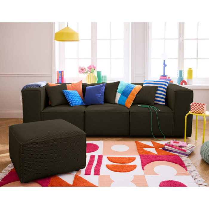 Arty - pouf d'appoint - en tissu mailles 3D - Vert