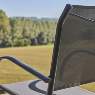 Fauteuil de jardin aluminium (lot de 2) AMARA