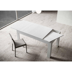 Mesa extensible 90x160/220 cm Bibi Fresno Blanco