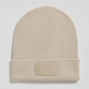 Cappellino Vito in lana beige con etichetta Polo Club