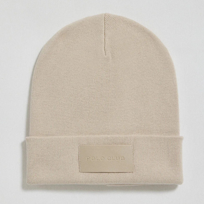Cappellino Vito in lana beige con etichetta Polo Club