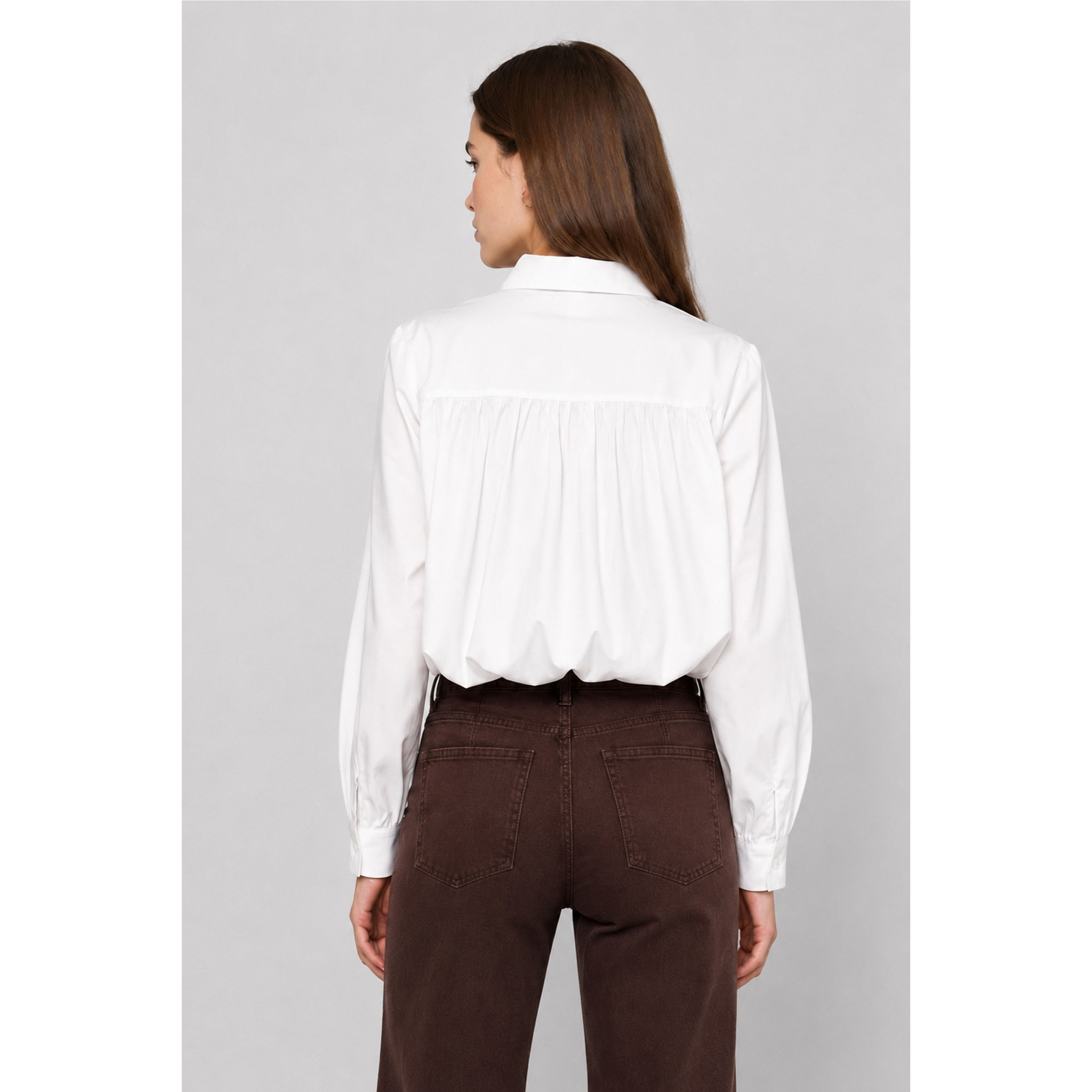 Kocca - Camicia da donna in cotone con colletto e maniche lunghe Donna