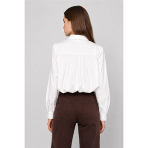 Kocca - Camicia da donna in cotone con colletto e maniche lunghe Donna