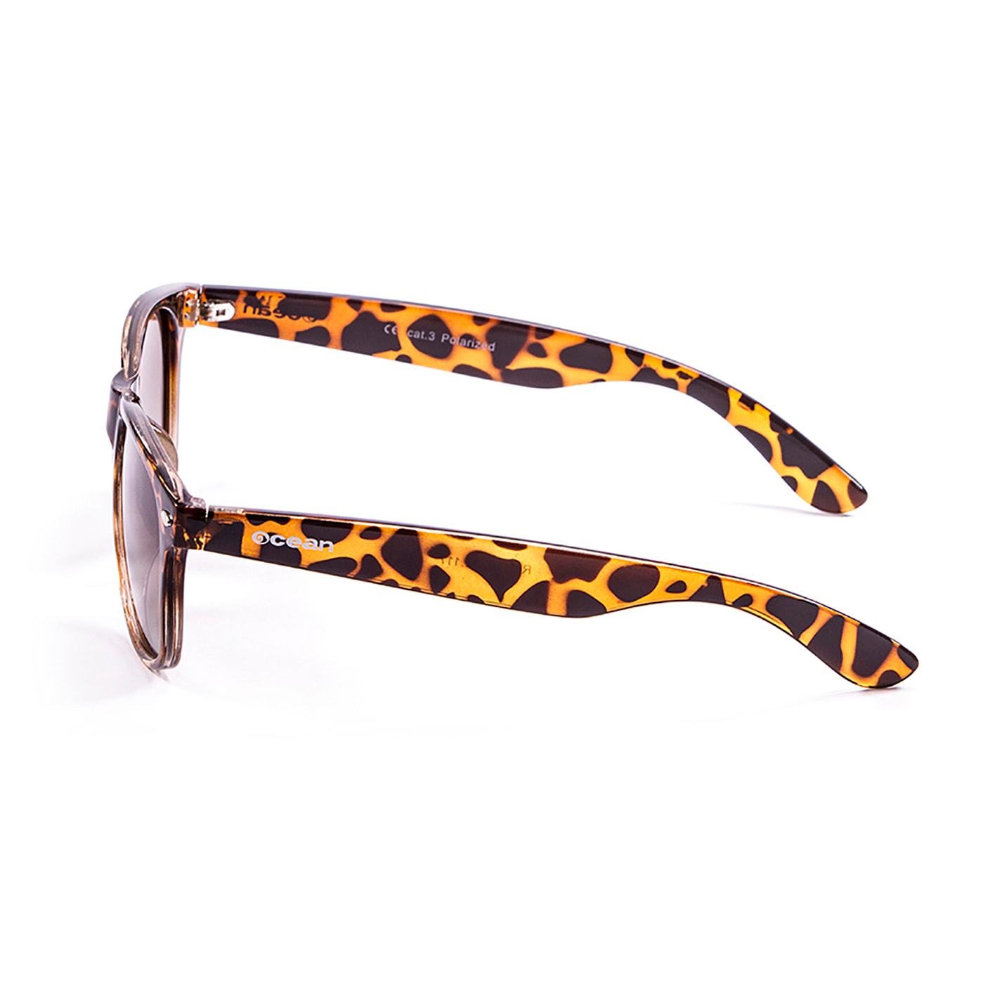 Gafas de sol OCEAN BEACH WAYFARER - Detalle carey y marrón claro / Marrón graduales
