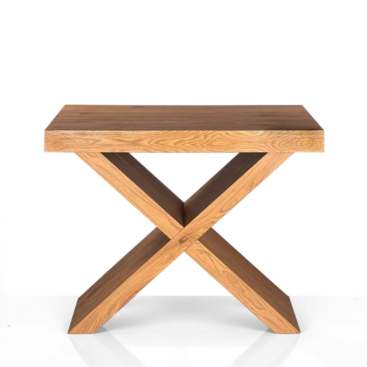 Console extensible Tomasucci ADELAIDE, en MDF finition chêne, 45 × 90 × 75 cm