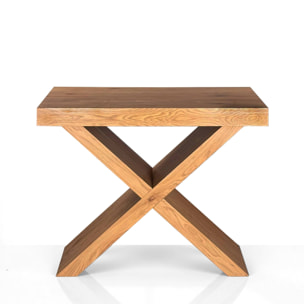 Console extensible Tomasucci ADELAIDE, en MDF finition chêne, 45 × 90 × 75 cm