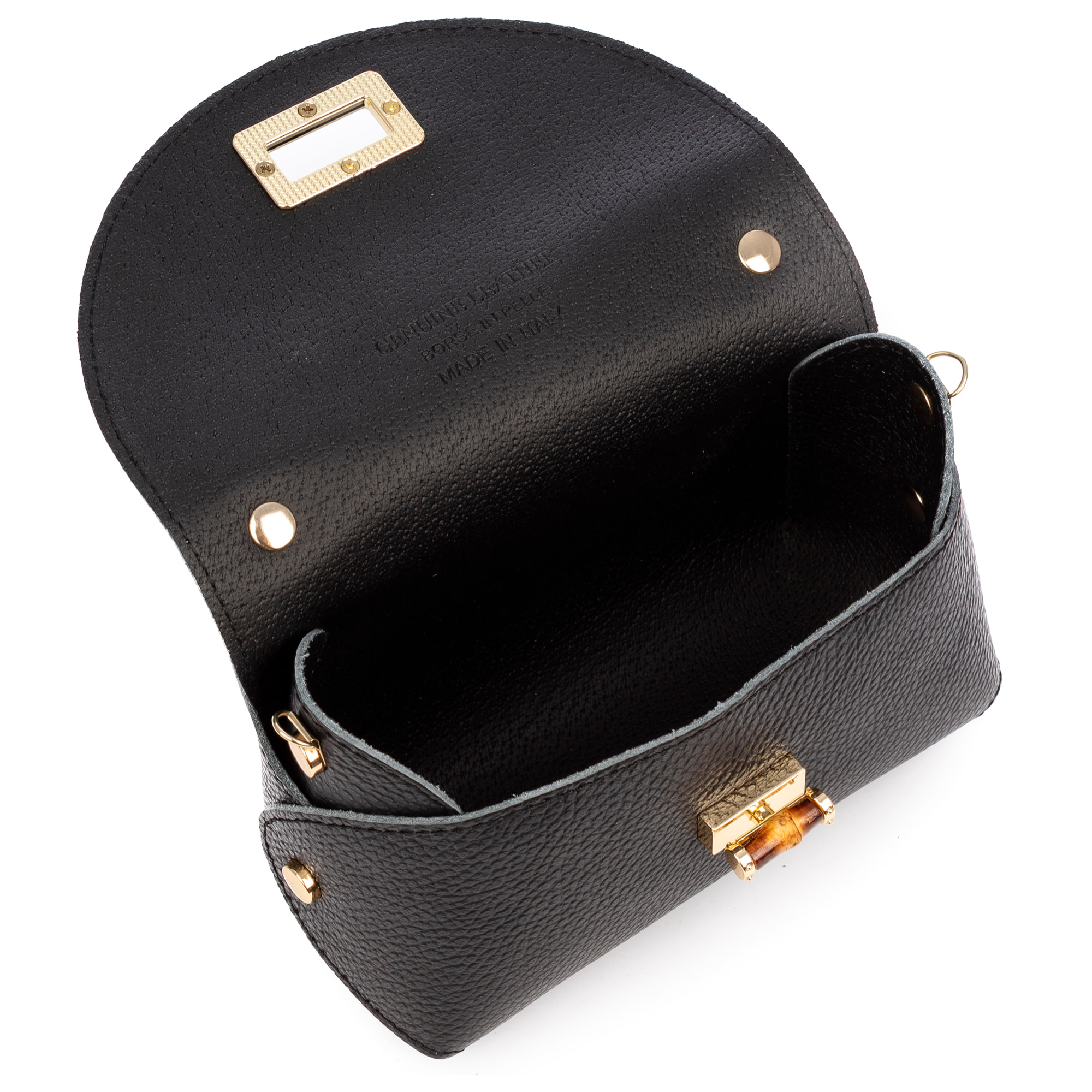 Barrafranca bolso de mano mujer. Piel auténtica Dollaro.