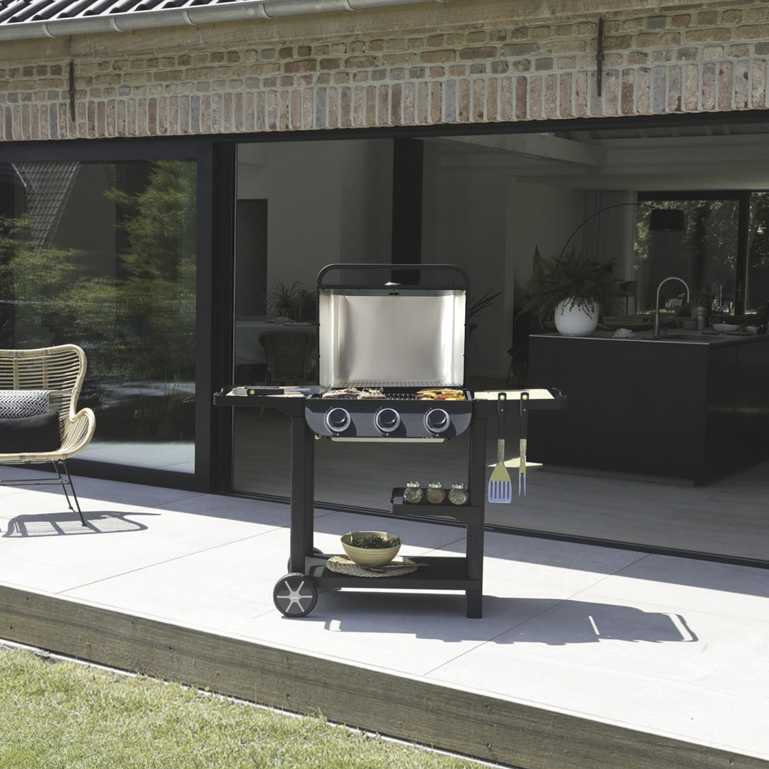 Barbecue gaz FLAVO 60 SC sur chariot