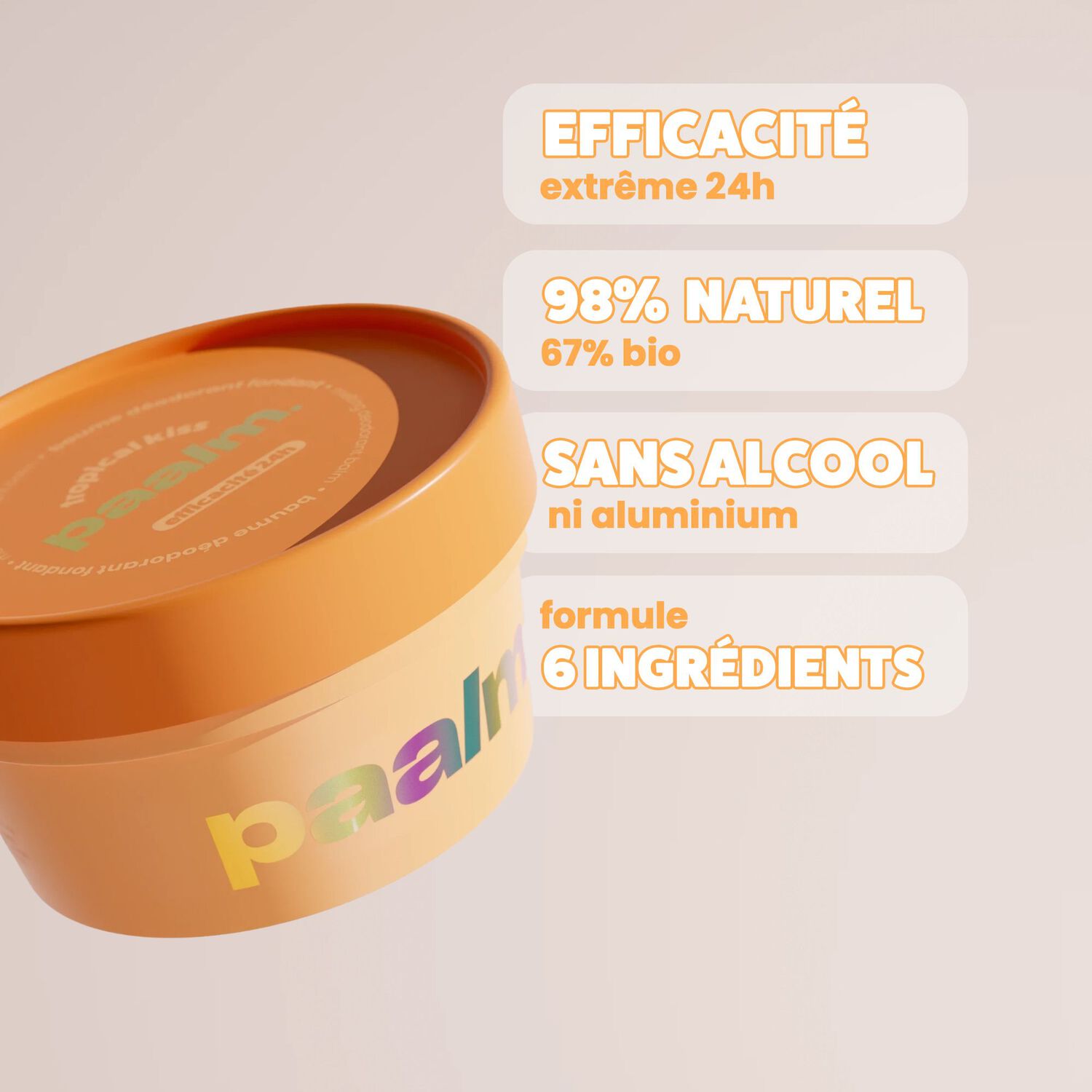 Tropical Kiss - Baume Déodorant Fondant