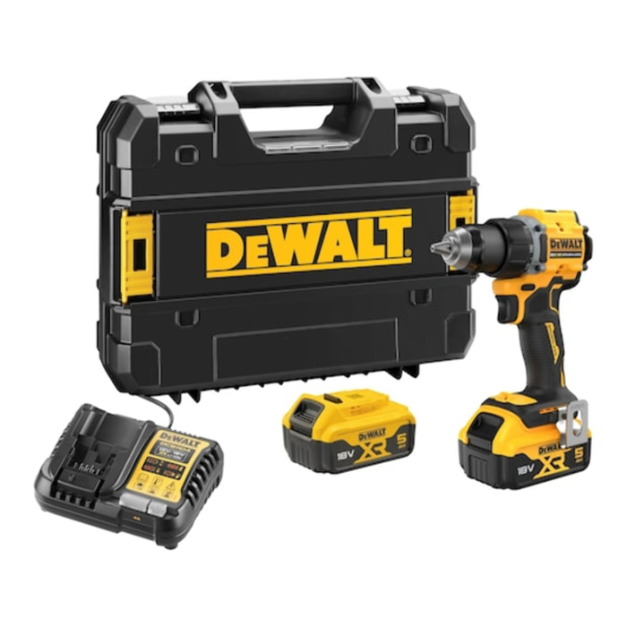 Perceuse-visseuse compacte XR 18V 5 Ah Li-ion Brushless - DEWALT - DCD794P2T-QW