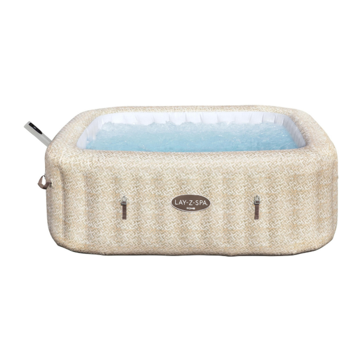 Bestway Spa gonflable carré Lay-Z-Spa Rome Smart AirJet EnergySense avec WiFi 5-7 personnes