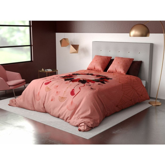 Parure Housse De Couette 3pcs avec Taies oreiller 100% coton 47fils Cancan Dream