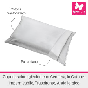 Copricuscino Sanitario IPERSAN Cotone/Poliuretano Bianco