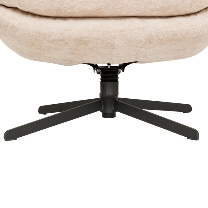 Fauteuil pivotant Stelan argile