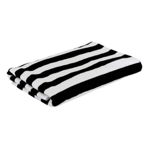 Drap de bain The palm resort 90x180cm noir et blanc en coton