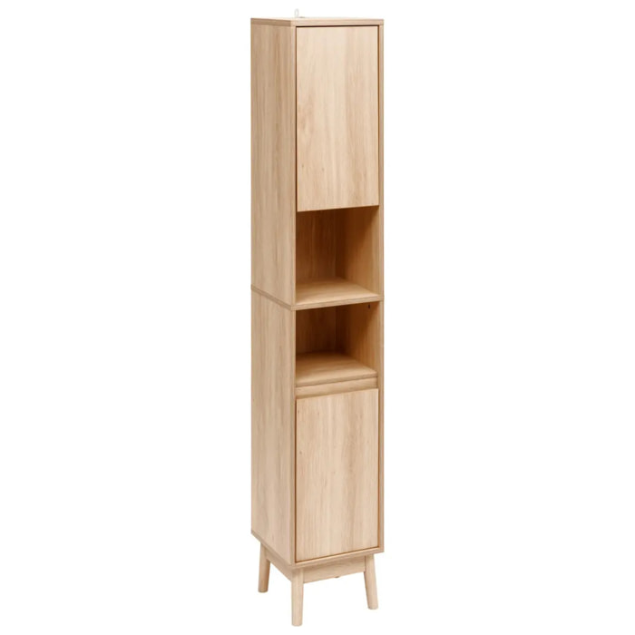 Colonne 2 portes Abana bois clair
