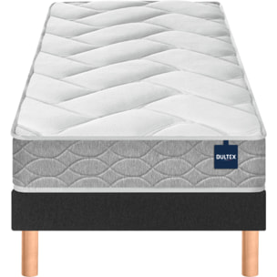 Ensemble BACK TO BASICS 1 place | Matelas H 19cm avec sommier ferme |confort ferme