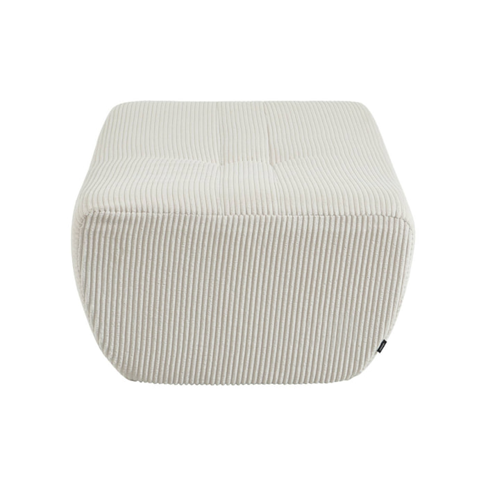 Pouf, repose-pieds pour chauffeuse Sokol velours côtelé SOKOL