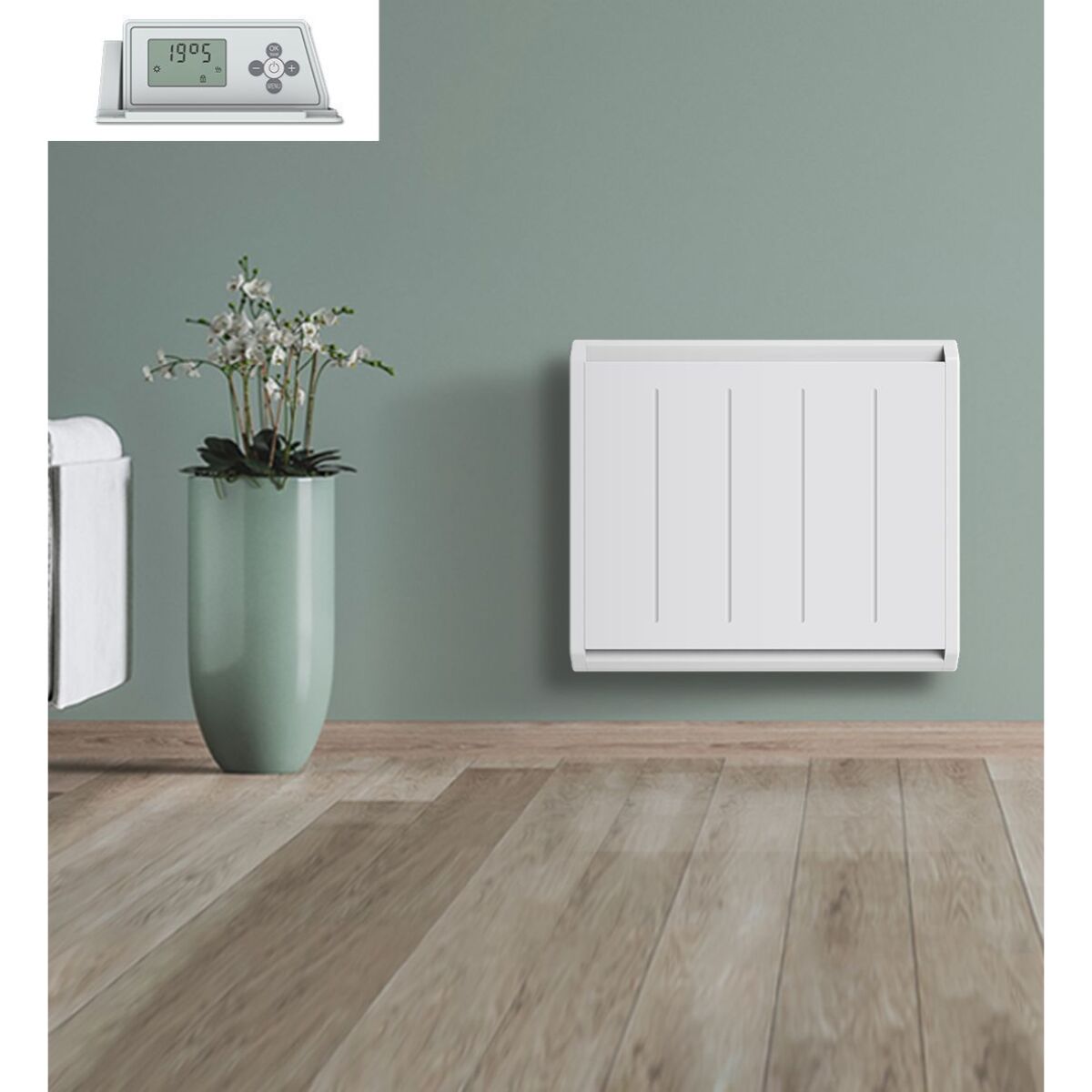 Radiateur Inertie Double Coeur Ceramique LCD 1000w