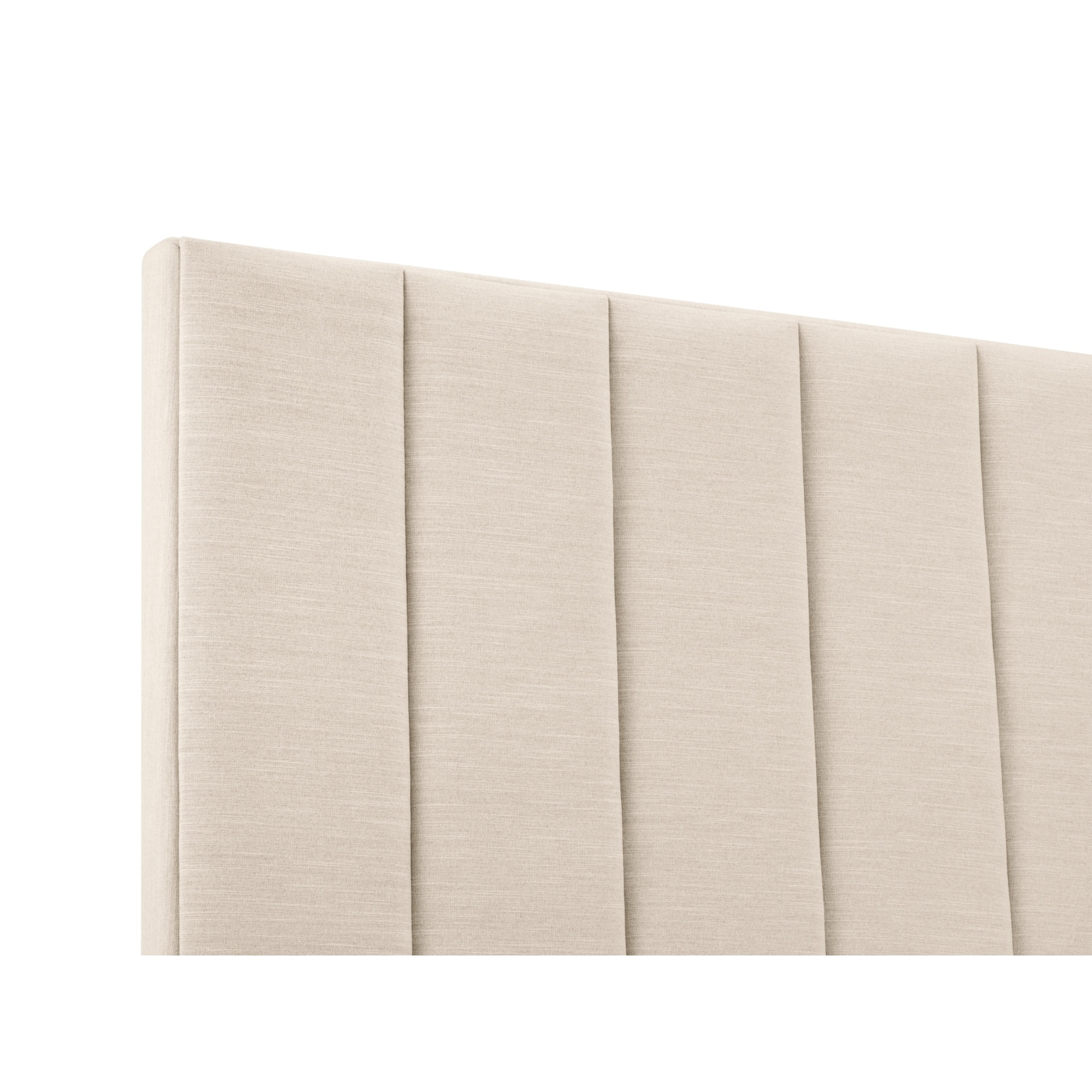 Tête de lit "Camargue" 160x120cm en tissu structurel beige clair