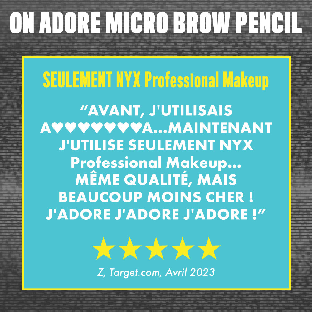 NYX Professional Makeup Micro Brow Pencil Crayon à sourcils Black