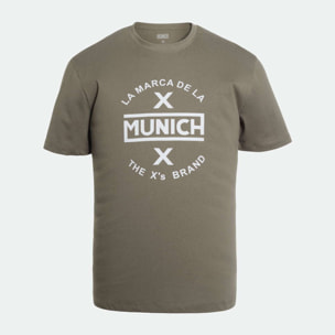 Camiseta MUNICH de algodón khaki