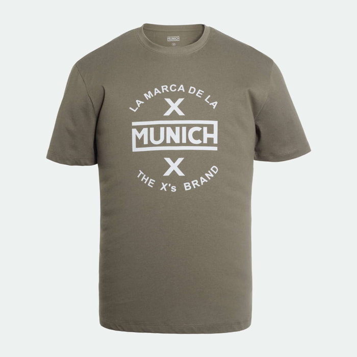 Camiseta MUNICH de algodón khaki