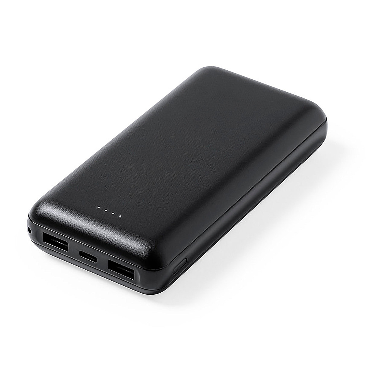 Power bank da 20.000 mAh. 2 uscite USB e 1 ingresso Type C. Cavo non incluso