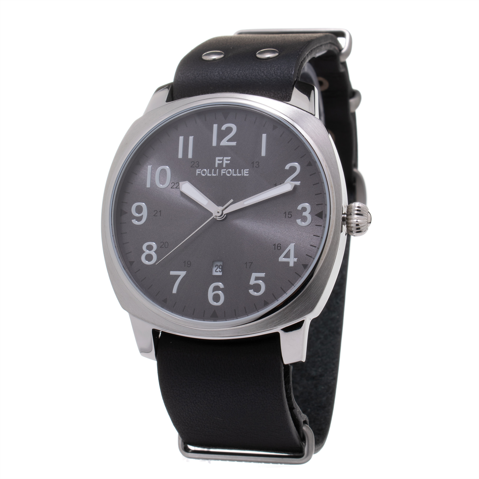 Reloj Folli Follie WT14T001SDN Hombre Analogico Cuarzo con Correa de Cuero