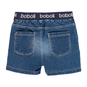 Bermudas denim punto de bebé niño