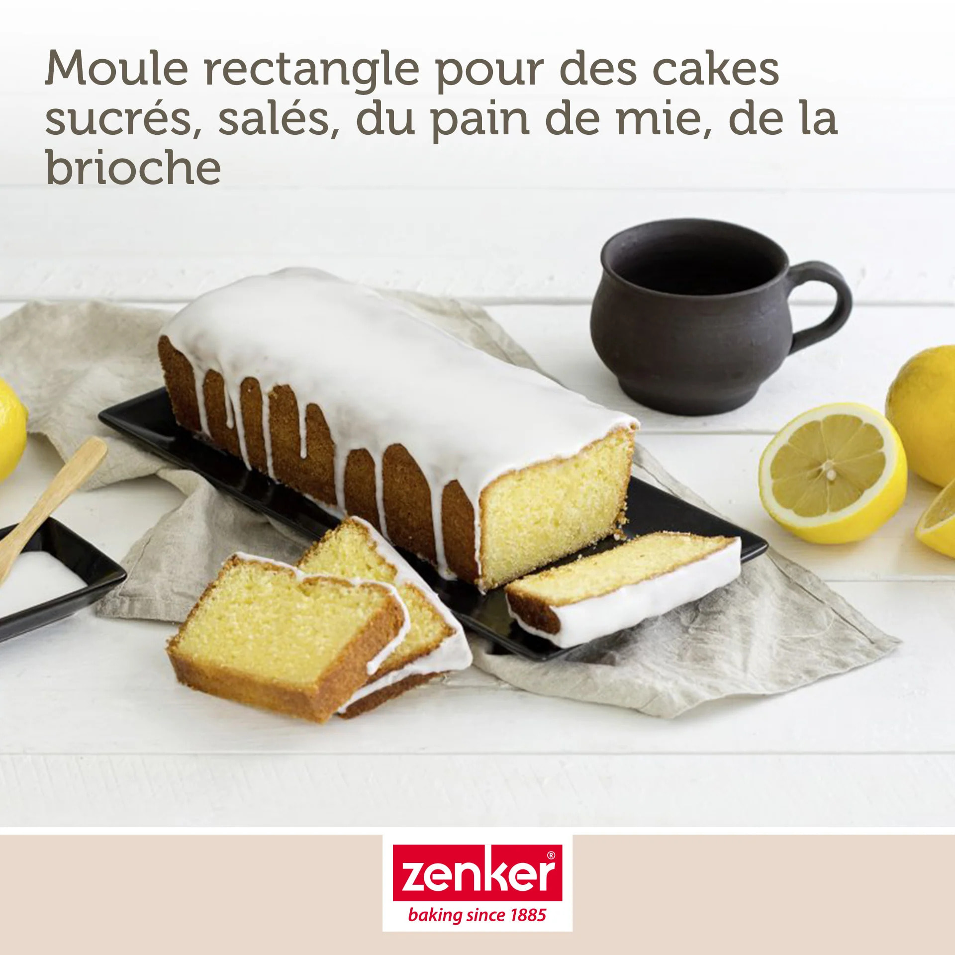 Set de moule à cakes 30,5 x 11,5 cm et moule à savarins 28 cm Zenker Black Metallic