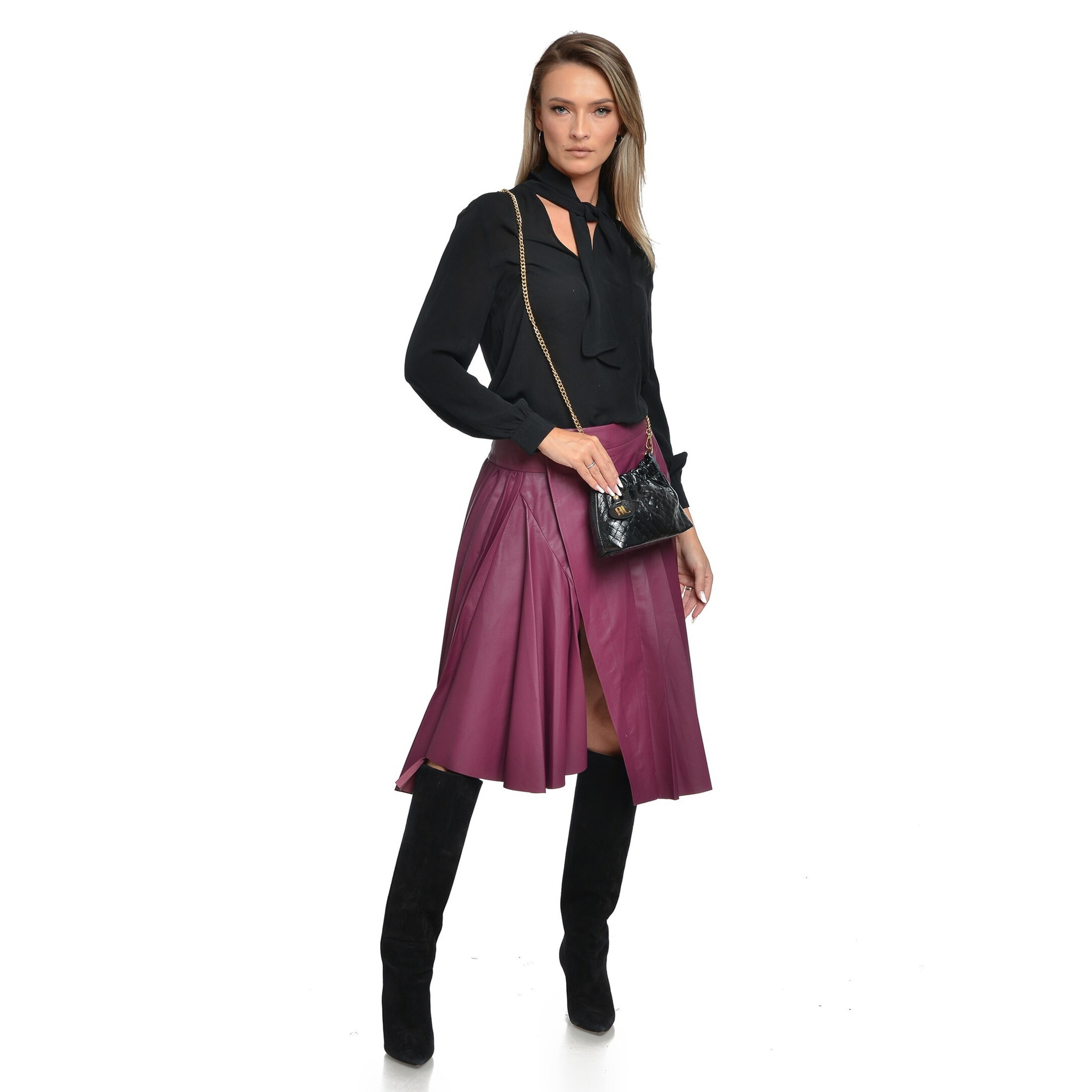 Borsa a spalla Anna Luchini Nero