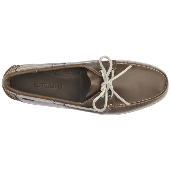 Sebago - Docksides Uomo Grigio - Docksides Portland Waxed