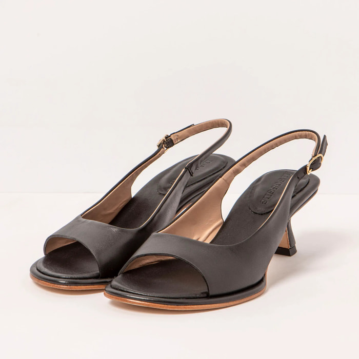 Sandalias con tacón S3165 NAPPA BLACK/ GLERA color Black