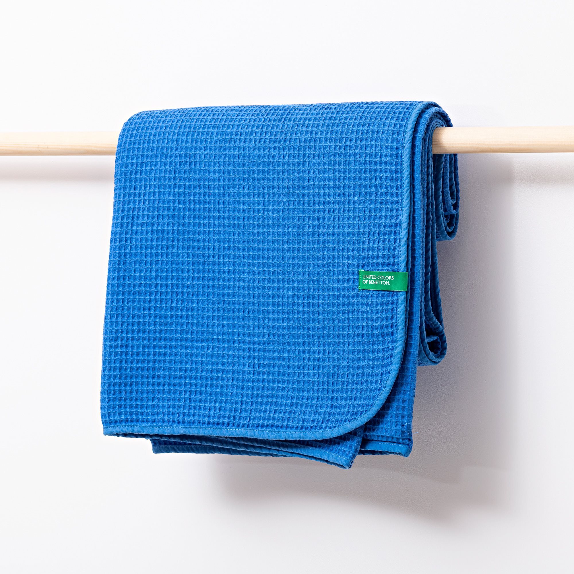 Manta clásica benetton azul