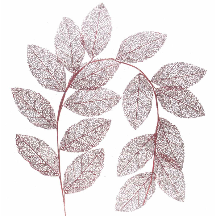 Guirlande elba feuilles rouges 200cm