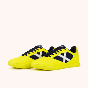 MUNICH DEBUT 07 Zapatillas de Fútbol Sala Profesionales Amarillo Flúor y Marino