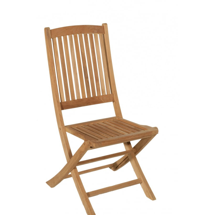 HARRIS - Ensemble de 2 chaises de jardin Lombock en bois Teck