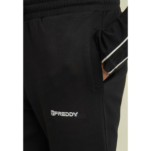 Pantaloni sportivi regular in interlock elasticizzato