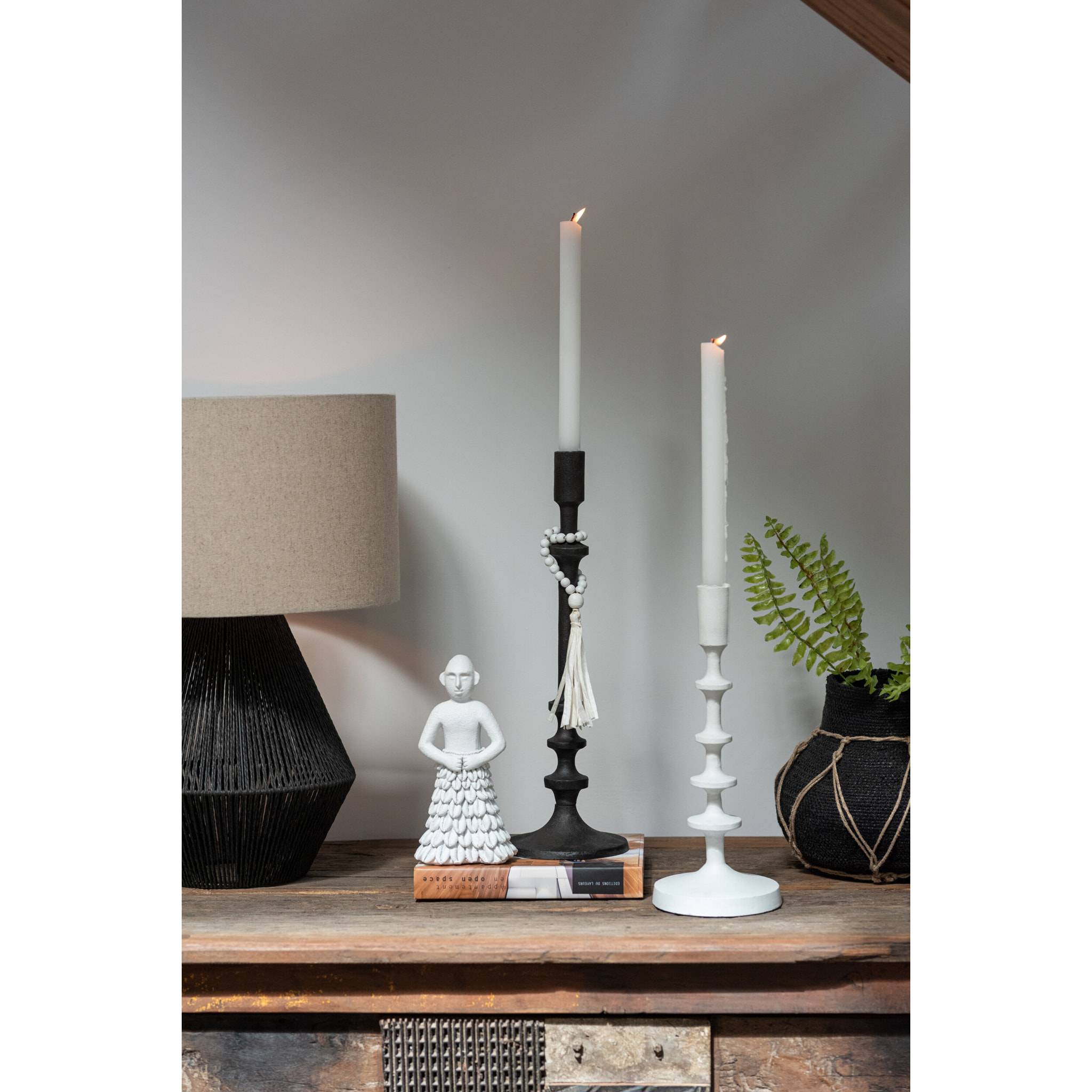 J-Line chandelier Izy - aluminium - blanc - large