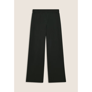Pantaloni wide leg con cucitura centrale decorativa